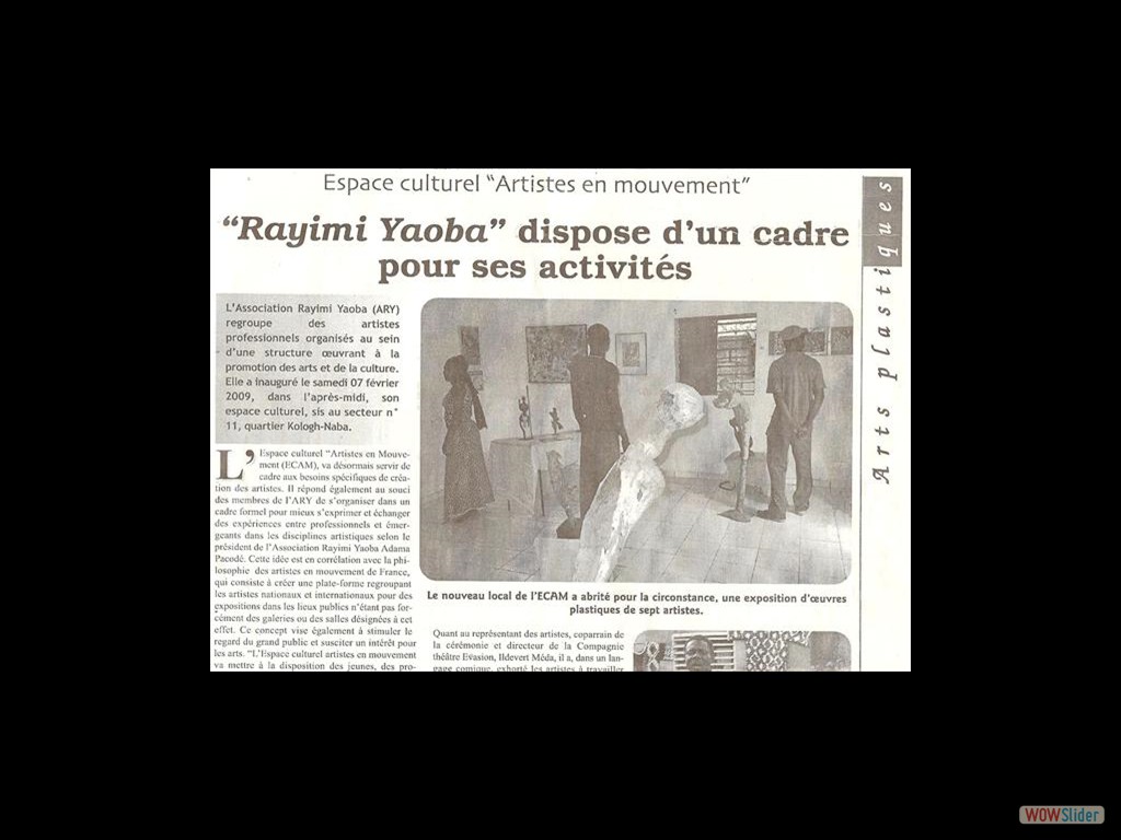Article du journal